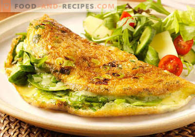 Omelet - proven recipes. How to cook and make an omelet.