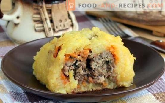 Potato rolls with minced meat in the oven - a great idea! Bake ruddy and delicious potato rolls with minced meat in the oven