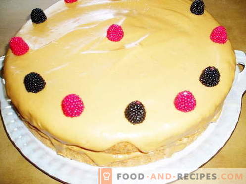 Cakes with condensed milk - the best recipes. How to properly and tasty cook a cake with condensed milk.