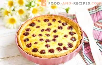 Cake with cherries - amazing tastes! Recipes of different pastries with cherries: cookies, pies, cakes, strudel, muffins