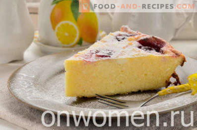 Cottage Cheese Casserole with Frozen Cherries