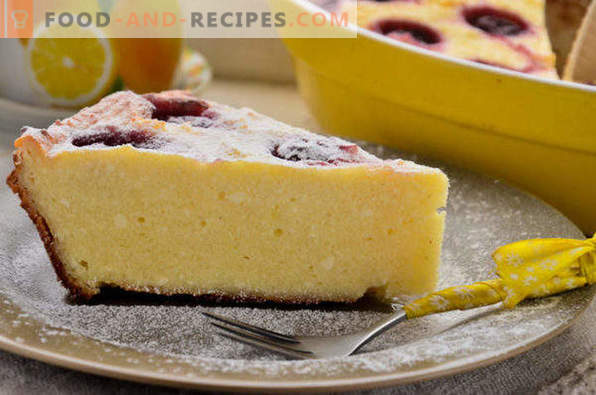 Cottage Cheese Casserole with Frozen Cherries