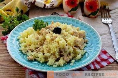 Risotto with minced meat
