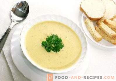 Mashed potato soup with cheese