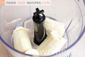 Banana dessert with cottage cheese