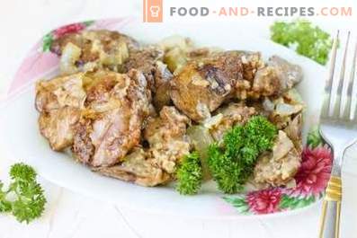 Fried Chicken Liver with Onions