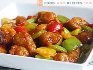 Chinese meat in sweet and sour sauce