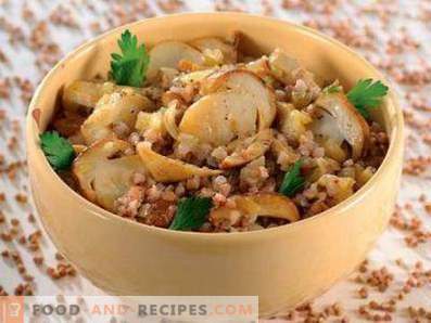 Buckwheat porridge with mushrooms in a slow cooker