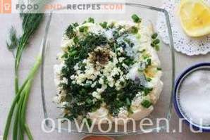 Kutabs with curd and herbs
