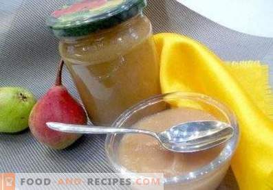 Pear and apple puree for the winter