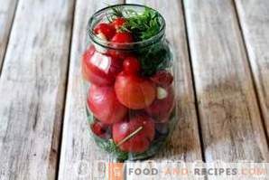 Pickled tomatoes with apple cider vinegar