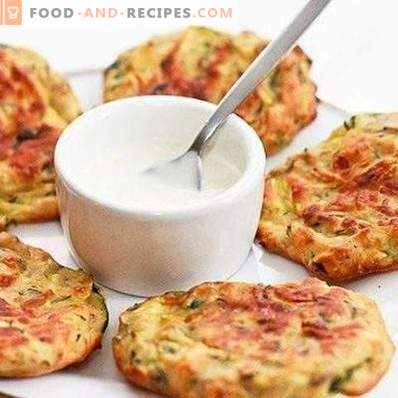 Zucchini fritters in the oven