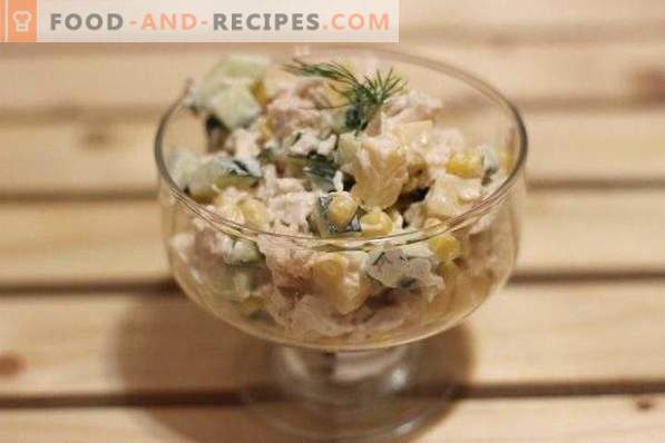 Chicken, Cheese and Corn Salad