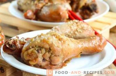 Chicken drumsticks baked in the oven