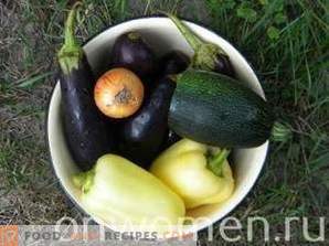 Sauteed eggplant and zucchini