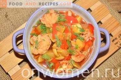 Vegetables Stewed in Tomato in the Oven