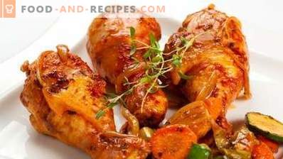 Chicken drumsticks baked in a slow cooker