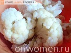 Cauliflower with cheese in the oven