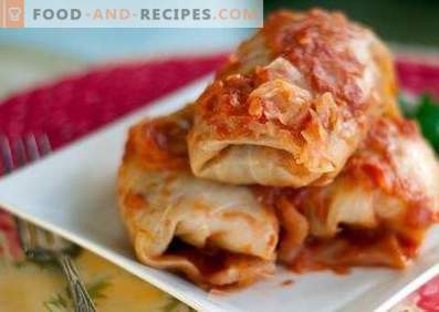 Cabbage rolls with minced chicken