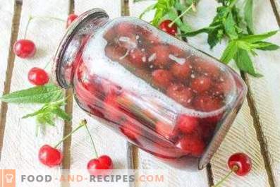 Cherry compote for the winter