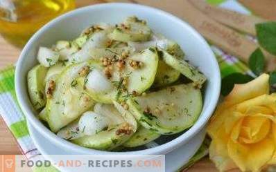 Instant salted zucchini