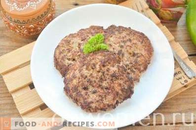 Cutlets for beef burgers