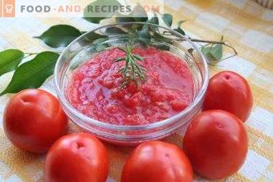 Tomato puree for the winter