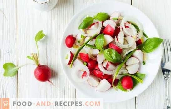 Radish: with what to combine it in salads, than fill up