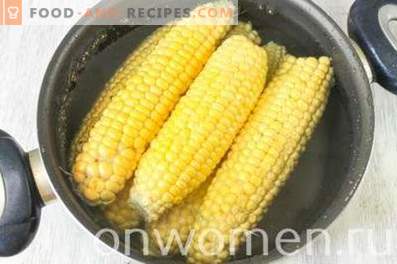 Canned corn for the winter
