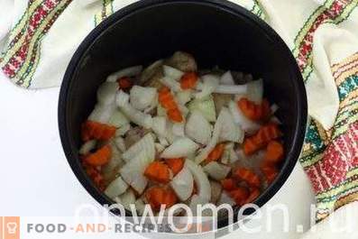 Squash with chicken in a slow cooker