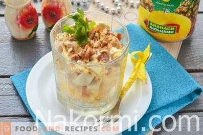 Ladies Caprice Salad with Chicken and Pineapples
