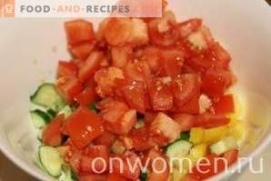 Greek shrimp salad