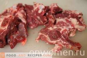 Lamb chops in the sleeve