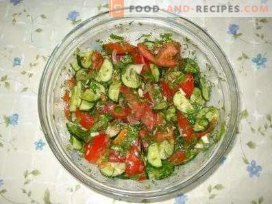 Салати со домати и краставици