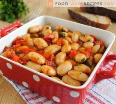 Beans, stewed with vegetables
