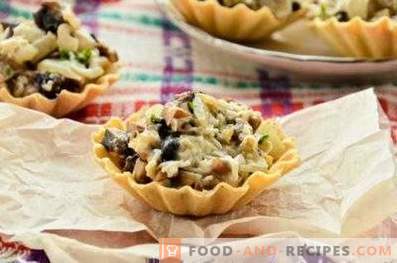 Tartlets with mushrooms