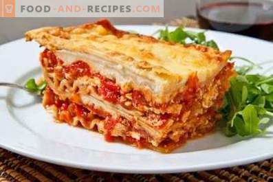 Lasagne with Chicken and Mushrooms