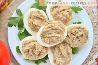 Eggs Stuffed with Mushrooms