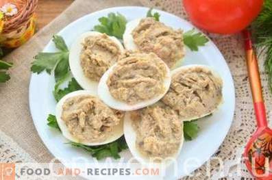 Eggs Stuffed with Mushrooms