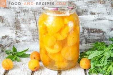 Compote of apricots for the winter