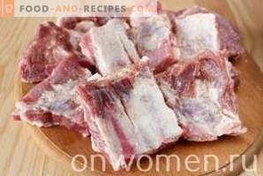 Pork ribs with vegetables