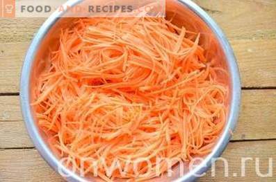 Korean style carrots.