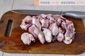 Chicken stomachs: benefit and harm