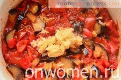 Eggplant in Tatar style for the winter