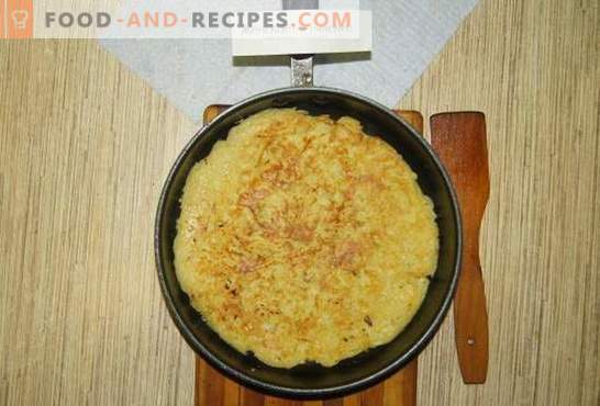 Potato cake with meat - a relative of ordinary pancakes! Recipe with photos, step by step description: potatoes with meat - original!