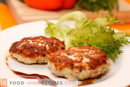 Chicken cutlets are the best recipes. How to cook chicken patties and tasty.