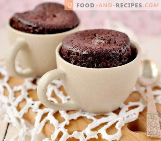 Microwavecake - the best recipes. How to quickly and tasty cook a cupcake in the microwave.