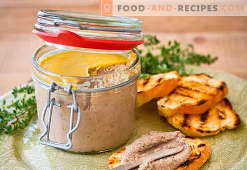 Homemade pate - the best recipes. How to properly and tasty cook homemade pate.