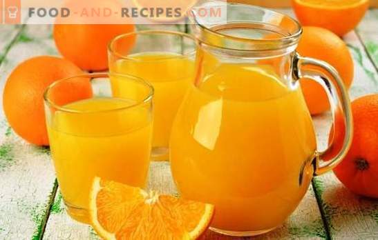 An economical option for a large family: how to make 9 liters of juice from 4 oranges. Secrets of delicious cheap juice