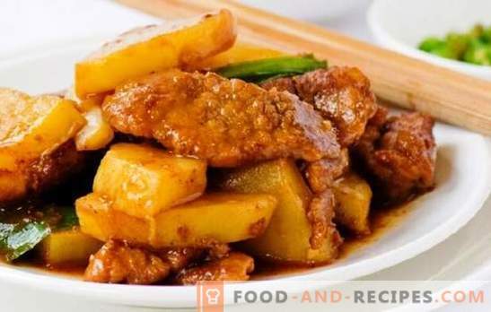 Pork with potatoes in a slow cooker - great! Recipes of fried, stewed and baked pork dishes in a slow cooker